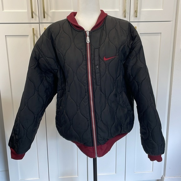 Vintage 1990’s Nike Reversible Bomber Jacket - Picture 1 of 16